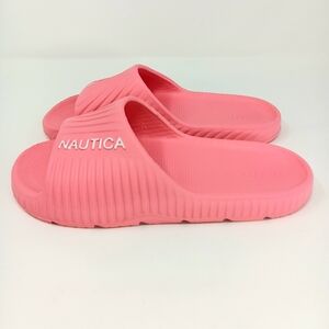 NAUTICA Girls Youth Size 5 Coral Slides NWOT Comfort Casual